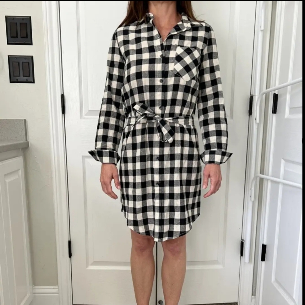Black and White Checkered Dress